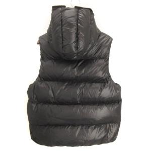 DUVETICA ダウンベスト フルジップ フード ナイロン ブラック 46