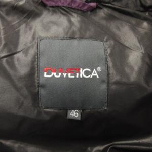 DUVETICA ダウンベスト フルジップ フード ナイロン 紫 パープル 46 アウター ECR14