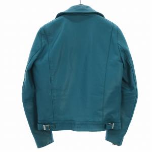 LEWIS Leathers CYCLONE ダブルライダースジャケット REAL HIDE レザー 38 ターコイズ