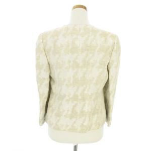 ARMANI COLLEZIONI タグ付き ジャケット シングル 3B リネン混 シルク混 42 アイボリー
