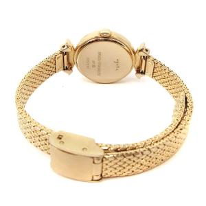 agete ラウンドフェイスソーラーウォッチ 腕時計 AGETENO.53YG ゴールド