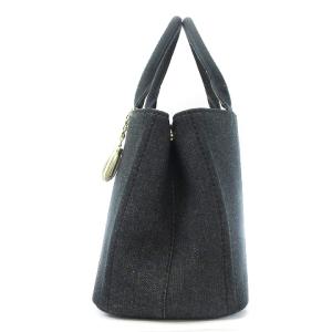 ANTEPRIMA MISTO ハンドバッグ ショルダー ロゴ デニム ブラック