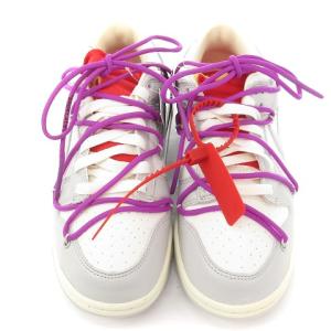 NIKE DM1602-101 DUNK LOW OFF-WHITE 1 OF 50 45 26cm グレー