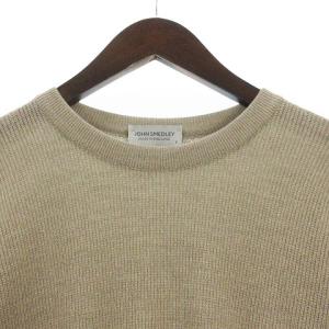 JOHN SMEDLEY ニット セーター長袖 ベージュ S