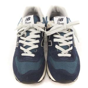 New Balance ML574VN 574 スニーカー スエード 26.5cm ネイビー 