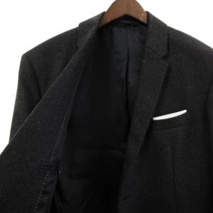 Neil Barrett SLIM FIT シングル テーラードジャケット ヘリンボーン バージンウール 2B 52 グレー