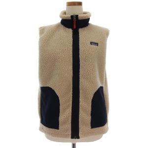 19AW RETRO-X VEST ボア ロゴ ジップアップ 65619FA19 ベージュ