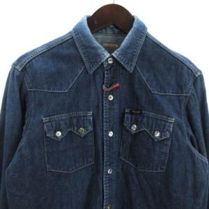 KAPITAL ウエスタンシャツ 長袖 デニム インディゴ スナップボタン ブルー 2
