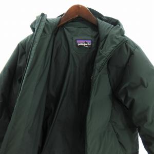 Patagonia 21AW Jackson Glacier Jacket ダウンジャケット 長袖 フード ロゴ 緑 S