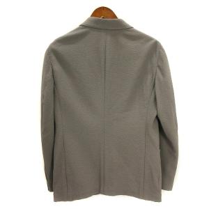 GIORGIO ARMANI 美品 UPTON シアサッカー テーラード ジャケット 長袖 イタリア製 グレー