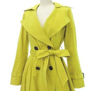 Diagram GRACE CONTINENTAL トレンチ コート ロング スプリング 36 黄 イエロー ECR15