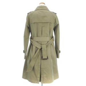 23区 トレンチコート 花柄ライナー ひざ丈 ベルト ラグランスリーブ ベージュ 34 アウター