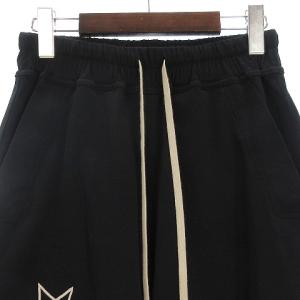 Rick Owens 22SS CHAMPION BEVELED PODS ショートパンツ サイドスリット 刺繍 ブラック