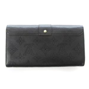 LOUIS VUITTON M58163 マヒナ ポルトフォイユ イリス 長財布 フラップ 金具  ノワール ブラック