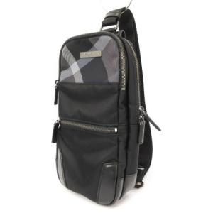 BLACK LABEL CRESTBRIDGE トーナルクレストブリッジ ボディバッグ チェック 黒