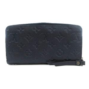 LOUIS VUITTON M62069 モノグラム アンプラント ジッピーウォレット ラウンドジップ ネイビー