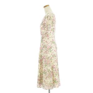 TOCCA 19SS DIAMOND FIZZ ダイヤモンドフィズ ワンピース 半袖 Vネック フラワー フリル