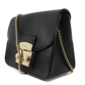 FURLA G6400 メトロポリス ミニ ショルダーバッグ レザーブラック