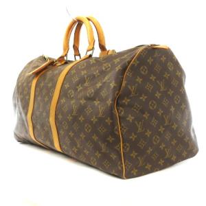 LOUIS VUITTON モノグラム キーポル55 ボストンバッグ M41424 茶