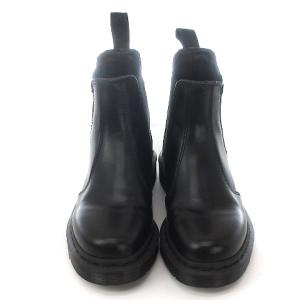 Dr.Martens 美品 25685001 2976 MONO チェルシー ショートブーツ サイドゴア レザー ブラック