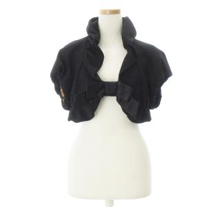 DOLCE&GABBANA ウールシルクカーディガン 38 ブラック 