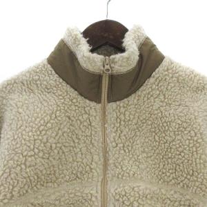 unfil wool pile boa fleece full zip jacket ウール ボア フリース フルジップ ジャケット スタンドカラー
