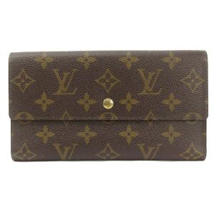 LOUIS VUITTON モノグラム ポルトフォイユ インターナショナル 三つ折り 長財布 M61217 ブラウン