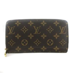 LOUIS VUITTON モノグラム ジッピーウォレット ラウンドファスナー M42616 茶