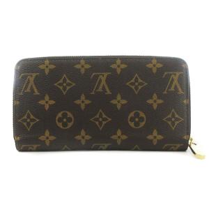 LOUIS VUITTON モノグラム ジッピーウォレット ラウンドファスナー M42616 茶