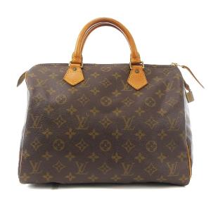 LOUIS VUITTON M41526 モノグラム スピーディ30 ミニボストン 茶