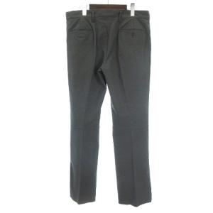 PRADA SPORT パンツ ストレート ロゴ コットン ナイロン 52 ダークグレー