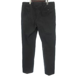 PRADA テーパードパンツ スラックス センタープレス 無地 ブラック 52