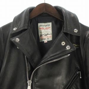 LEWIS Leathers TIGHT FIT CYCLONE ダブルライダースジャケット シープスキン 38 ブラック