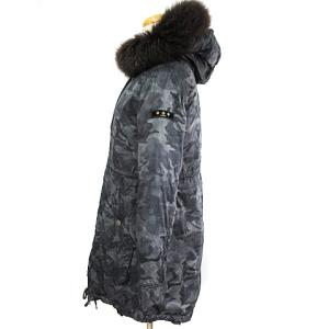 TATRAS LTA14A4351 CARNA ファーダウンコート 迷彩 2 グレー