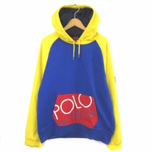 近年モデル Hi Tech Hybrid Hoodie ハイブリッド フーディ パーカー プルオーバー イエロー ブルー L