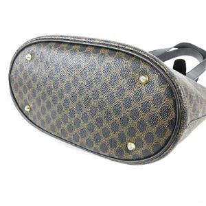 CELINE ヴィンテージ マカダム柄 バケツバッグ PVC ブラック