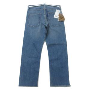 BEAMS CUT OFF 5P デニム ジーンズ シューレースベルト USED加工 M インディゴ