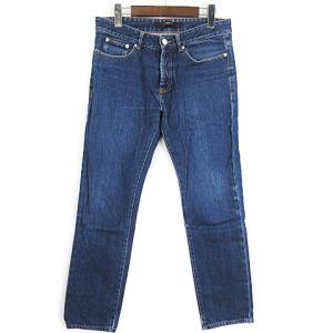 デニムパンツ ジーンズ 星 ストレート ボタンフライ インディゴ