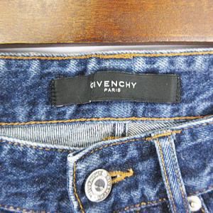 GIVENCHY デニムパンツ ジーンズ 星 ストレート ボタンフライ インディゴ