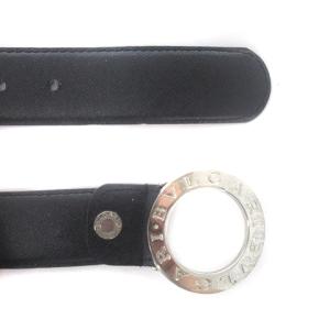 BVLGARI ロゴマニア ベルト ハトメ レザー ブラック