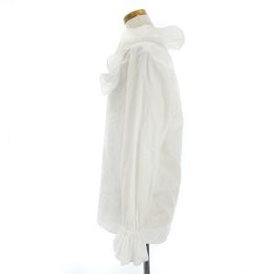 STELLA McCARTNEY ブラウス フリル 長袖 36 ホワイト