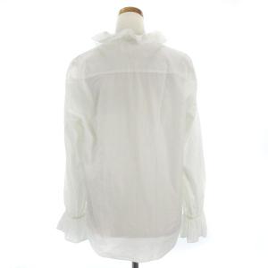 STELLA McCARTNEY ブラウス フリル 長袖 36 ホワイト