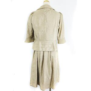 LANVIN COLLECTION セットアップ ワンピース ジャケット タック ベージュ 38