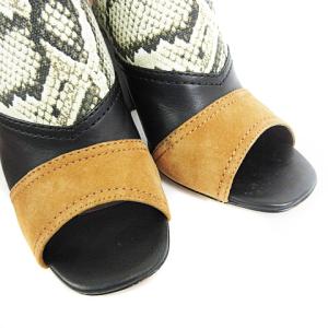 COLE HAAN TABBY HIGH SANDAL サンダル バックストラップ チャンキーヒール パイソンプリント 7 靴