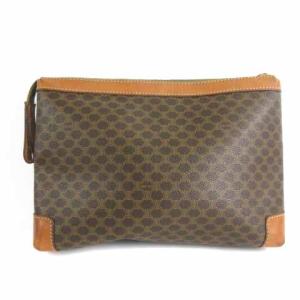 CELINE ヴィンテージ マカダム セカンドバッグ クラッチバッグ ブラウン