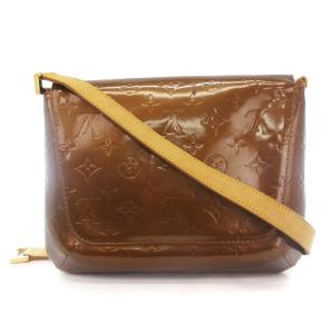 LOUIS VUITTON M91124 モノグラム ヴェルニ トンプソン ショルダーバッグ ブラウン