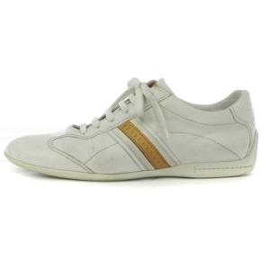 LOUIS VUITTON スニーカー LVロゴ サイドライン レザー 9 白