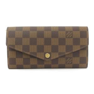 N63209 近年モデル ダミエ ポルトフォイユ サラ 長財布 茶