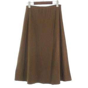 Theory 21AW SOFT VISCOSE JSY EASY SKIRT フレアスカート ロング丈 ブラウン