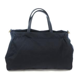 PRADA B1843M  テスート サフィアーノ ショルダーバッグ 2WAY ナイロン ネイビー